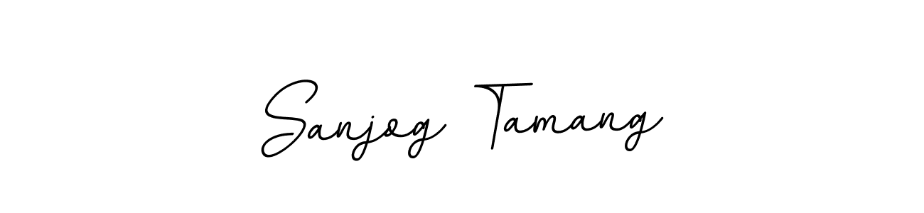 Sanjog Tamang stylish signature style. Best Handwritten Sign (BallpointsItalic-DORy9) for my name. Handwritten Signature Collection Ideas for my name Sanjog Tamang. Sanjog Tamang signature style 11 images and pictures png