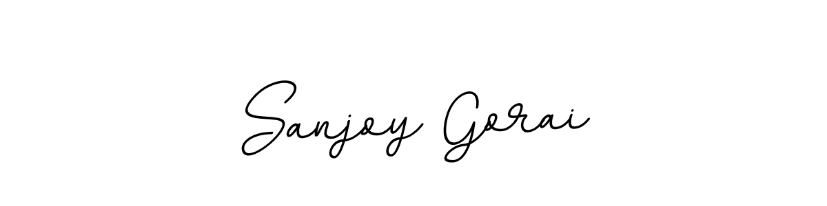 Design your own signature with our free online signature maker. With this signature software, you can create a handwritten (BallpointsItalic-DORy9) signature for name Sanjoy Gorai. Sanjoy Gorai signature style 11 images and pictures png