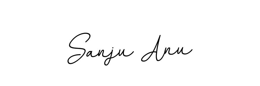 You should practise on your own different ways (BallpointsItalic-DORy9) to write your name (Sanju Anu) in signature. don't let someone else do it for you. Sanju Anu signature style 11 images and pictures png