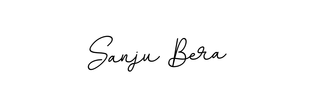 You should practise on your own different ways (BallpointsItalic-DORy9) to write your name (Sanju Bera) in signature. don't let someone else do it for you. Sanju Bera signature style 11 images and pictures png