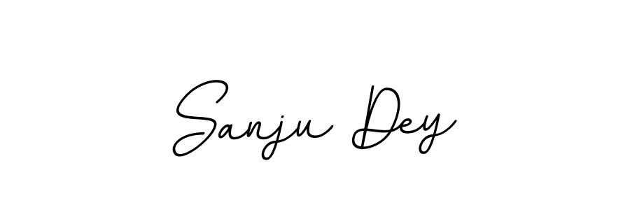 You should practise on your own different ways (BallpointsItalic-DORy9) to write your name (Sanju Dey) in signature. don't let someone else do it for you. Sanju Dey signature style 11 images and pictures png