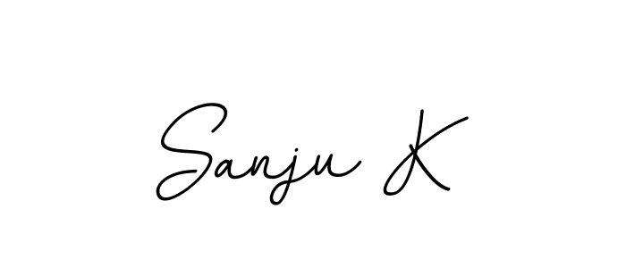 Design your own signature with our free online signature maker. With this signature software, you can create a handwritten (BallpointsItalic-DORy9) signature for name Sanju K. Sanju K signature style 11 images and pictures png