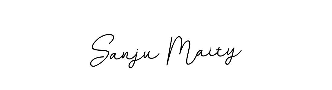 if you are searching for the best signature style for your name Sanju Maity. so please give up your signature search. here we have designed multiple signature styles  using BallpointsItalic-DORy9. Sanju Maity signature style 11 images and pictures png