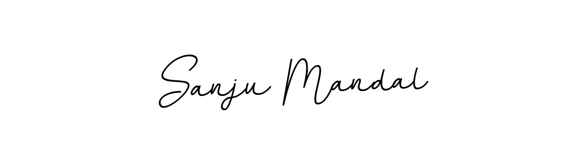 Use a signature maker to create a handwritten signature online. With this signature software, you can design (BallpointsItalic-DORy9) your own signature for name Sanju Mandal. Sanju Mandal signature style 11 images and pictures png