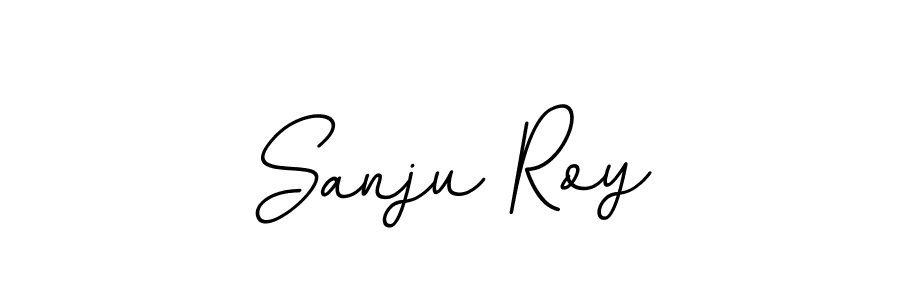 Use a signature maker to create a handwritten signature online. With this signature software, you can design (BallpointsItalic-DORy9) your own signature for name Sanju Roy. Sanju Roy signature style 11 images and pictures png