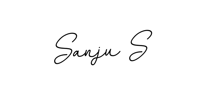 Create a beautiful signature design for name Sanju S. With this signature (BallpointsItalic-DORy9) fonts, you can make a handwritten signature for free. Sanju S signature style 11 images and pictures png