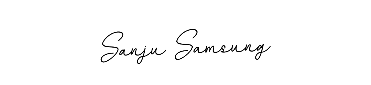 Design your own signature with our free online signature maker. With this signature software, you can create a handwritten (BallpointsItalic-DORy9) signature for name Sanju Samsung. Sanju Samsung signature style 11 images and pictures png
