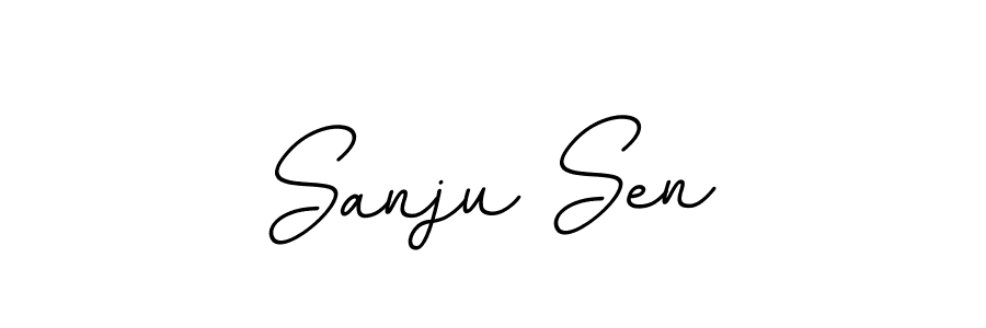 BallpointsItalic-DORy9 is a professional signature style that is perfect for those who want to add a touch of class to their signature. It is also a great choice for those who want to make their signature more unique. Get Sanju Sen name to fancy signature for free. Sanju Sen signature style 11 images and pictures png