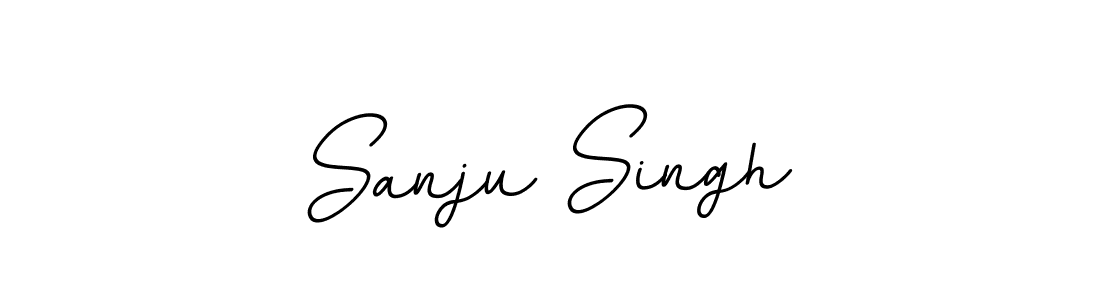 Make a beautiful signature design for name Sanju Singh. With this signature (BallpointsItalic-DORy9) style, you can create a handwritten signature for free. Sanju Singh signature style 11 images and pictures png