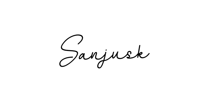 Use a signature maker to create a handwritten signature online. With this signature software, you can design (BallpointsItalic-DORy9) your own signature for name Sanjusk. Sanjusk signature style 11 images and pictures png