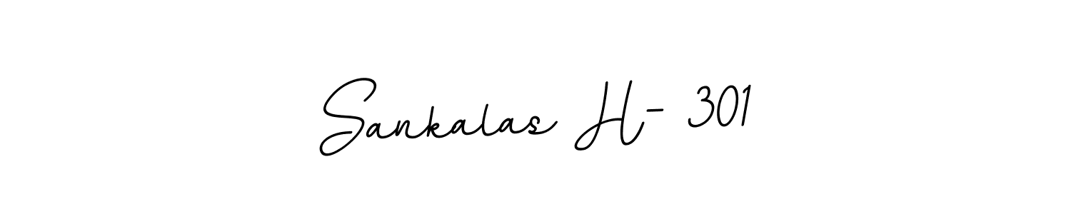 Sankalas H- 301 stylish signature style. Best Handwritten Sign (BallpointsItalic-DORy9) for my name. Handwritten Signature Collection Ideas for my name Sankalas H- 301. Sankalas H- 301 signature style 11 images and pictures png