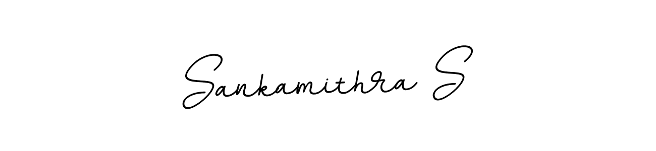 Sankamithra S stylish signature style. Best Handwritten Sign (BallpointsItalic-DORy9) for my name. Handwritten Signature Collection Ideas for my name Sankamithra S. Sankamithra S signature style 11 images and pictures png