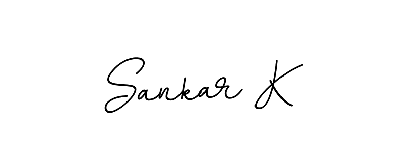 Use a signature maker to create a handwritten signature online. With this signature software, you can design (BallpointsItalic-DORy9) your own signature for name Sankar K. Sankar K signature style 11 images and pictures png