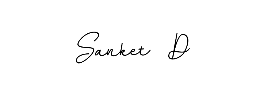 Design your own signature with our free online signature maker. With this signature software, you can create a handwritten (BallpointsItalic-DORy9) signature for name Sanket  D. Sanket  D signature style 11 images and pictures png