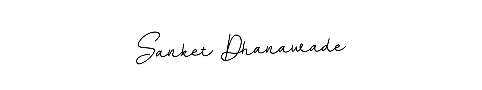 Use a signature maker to create a handwritten signature online. With this signature software, you can design (BallpointsItalic-DORy9) your own signature for name Sanket Dhanawade. Sanket Dhanawade signature style 11 images and pictures png