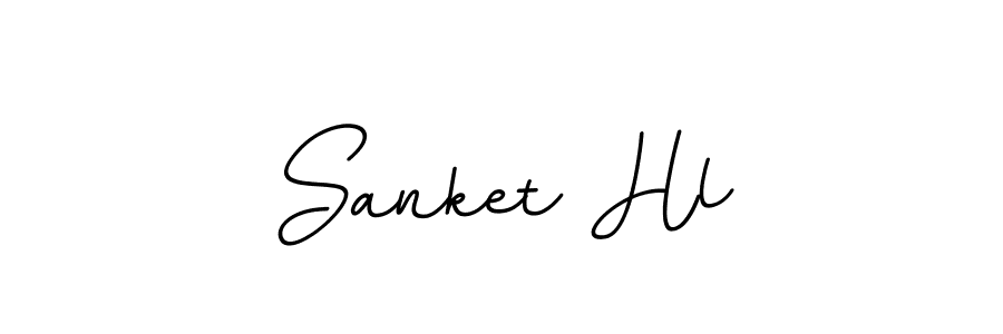 The best way (BallpointsItalic-DORy9) to make a short signature is to pick only two or three words in your name. The name Sanket Hl include a total of six letters. For converting this name. Sanket Hl signature style 11 images and pictures png