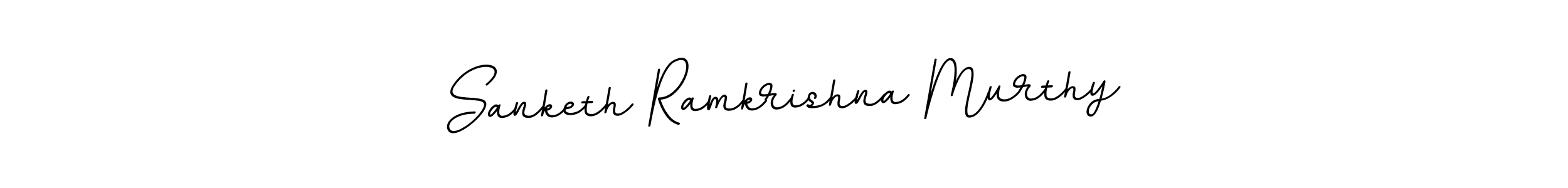 Create a beautiful signature design for name Sanketh Ramkrishna Murthy. With this signature (BallpointsItalic-DORy9) fonts, you can make a handwritten signature for free. Sanketh Ramkrishna Murthy signature style 11 images and pictures png