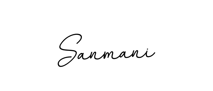 Create a beautiful signature design for name Sanmani. With this signature (BallpointsItalic-DORy9) fonts, you can make a handwritten signature for free. Sanmani signature style 11 images and pictures png