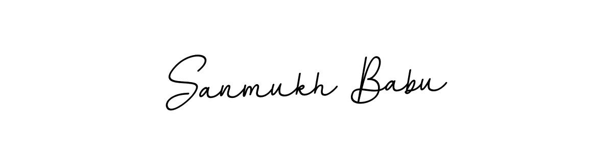 Sanmukh Babu stylish signature style. Best Handwritten Sign (BallpointsItalic-DORy9) for my name. Handwritten Signature Collection Ideas for my name Sanmukh Babu. Sanmukh Babu signature style 11 images and pictures png