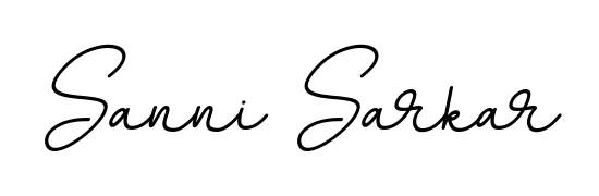 A sleek calligraphic signature for name Sanni Sarkar utilizing BallpointsItalic-DORy9 styling. Great for adding personal signatures to photos and art. Sanni Sarkar signature style 11 images and pictures png