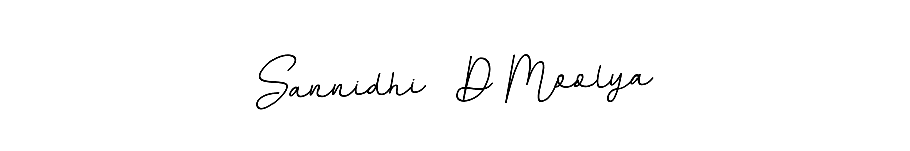 How to make Sannidhi  D Moolya signature? BallpointsItalic-DORy9 is a professional autograph style. Create handwritten signature for Sannidhi  D Moolya name. Sannidhi  D Moolya signature style 11 images and pictures png