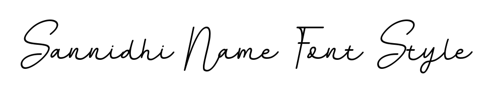 Practice writing Sannidhi Name Font Style with the flow of BallpointsItalic-DORy9 lettering. A fantastic source of inspiration for developing your personal signature style. Sannidhi Name Font Style signature style 11 images and pictures png