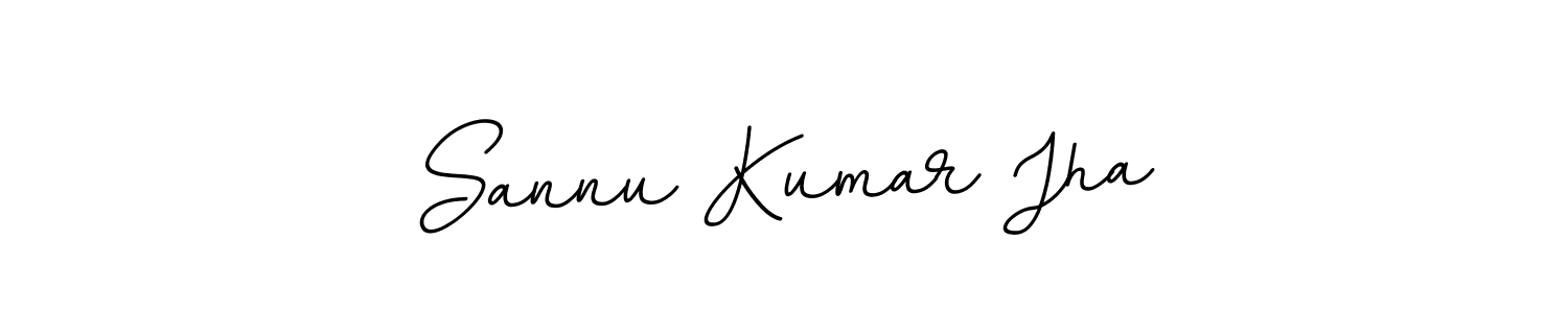 Design your own signature with our free online signature maker. With this signature software, you can create a handwritten (BallpointsItalic-DORy9) signature for name Sannu Kumar Jha. Sannu Kumar Jha signature style 11 images and pictures png