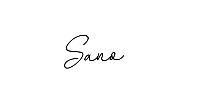 The best way (BallpointsItalic-DORy9) to make a short signature is to pick only two or three words in your name. The name Sano    include a total of six letters. For converting this name. Sano    signature style 11 images and pictures png