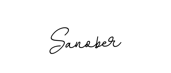 Create a beautiful signature design for name Sanober. With this signature (BallpointsItalic-DORy9) fonts, you can make a handwritten signature for free. Sanober signature style 11 images and pictures png