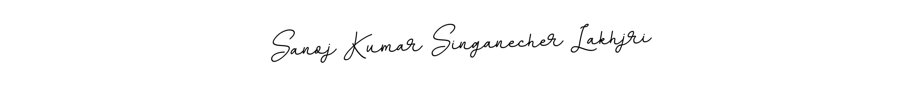 Use a signature maker to create a handwritten signature online. With this signature software, you can design (BallpointsItalic-DORy9) your own signature for name Sanoj Kumar Singanecher Lakhjri. Sanoj Kumar Singanecher Lakhjri signature style 11 images and pictures png