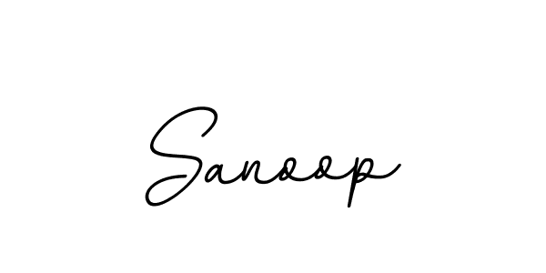 Create a beautiful signature design for name Sanoop. With this signature (BallpointsItalic-DORy9) fonts, you can make a handwritten signature for free. Sanoop signature style 11 images and pictures png