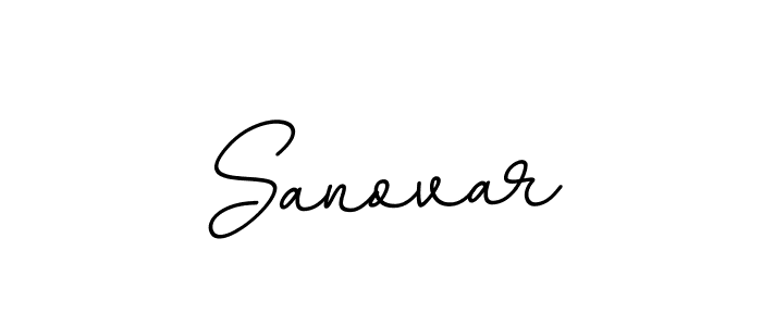 How to make Sanovar name signature. Use BallpointsItalic-DORy9 style for creating short signs online. This is the latest handwritten sign. Sanovar signature style 11 images and pictures png