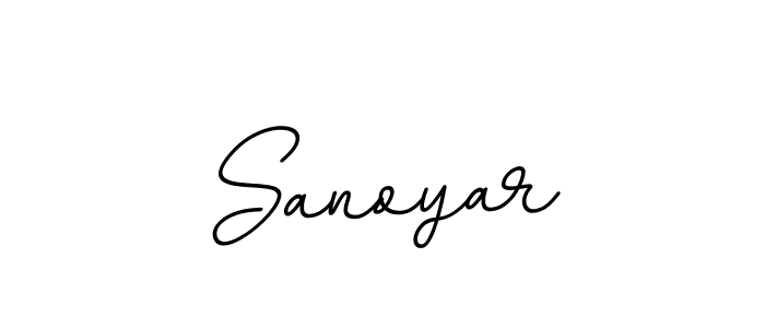 How to make Sanoyar signature? BallpointsItalic-DORy9 is a professional autograph style. Create handwritten signature for Sanoyar name. Sanoyar signature style 11 images and pictures png