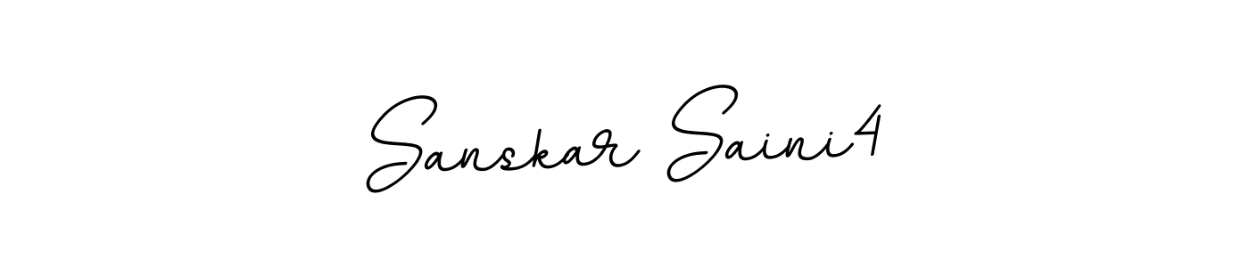 How to make Sanskar Saini4 signature? BallpointsItalic-DORy9 is a professional autograph style. Create handwritten signature for Sanskar Saini4 name. Sanskar Saini4 signature style 11 images and pictures png