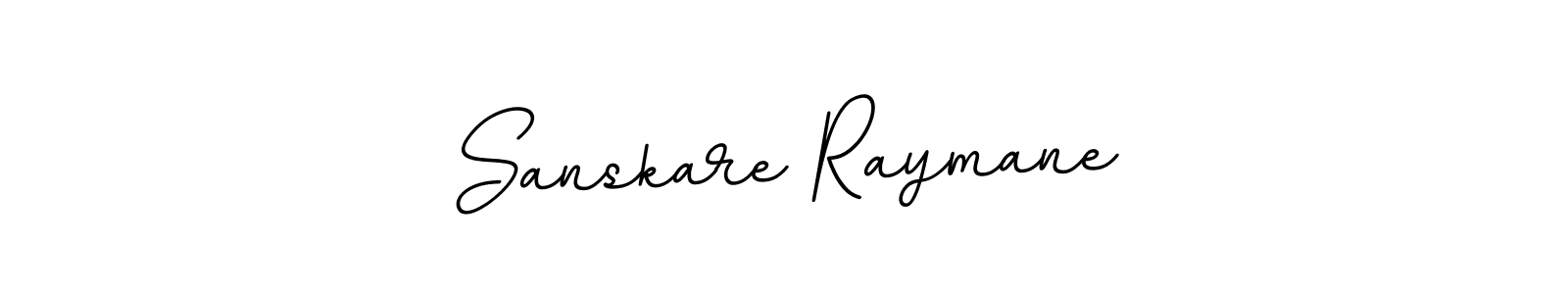 Use a signature maker to create a handwritten signature online. With this signature software, you can design (BallpointsItalic-DORy9) your own signature for name Sanskare Raymane. Sanskare Raymane signature style 11 images and pictures png