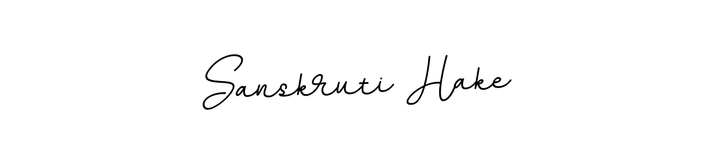 You should practise on your own different ways (BallpointsItalic-DORy9) to write your name (Sanskruti Hake) in signature. don't let someone else do it for you. Sanskruti Hake signature style 11 images and pictures png