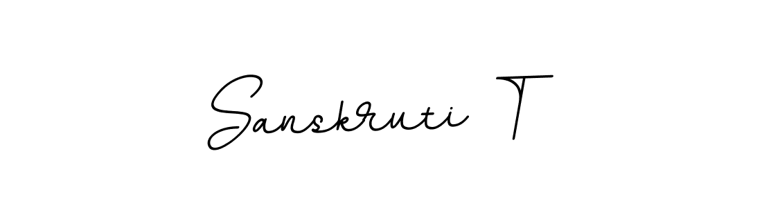 Make a beautiful signature design for name Sanskruti T. With this signature (BallpointsItalic-DORy9) style, you can create a handwritten signature for free. Sanskruti T signature style 11 images and pictures png