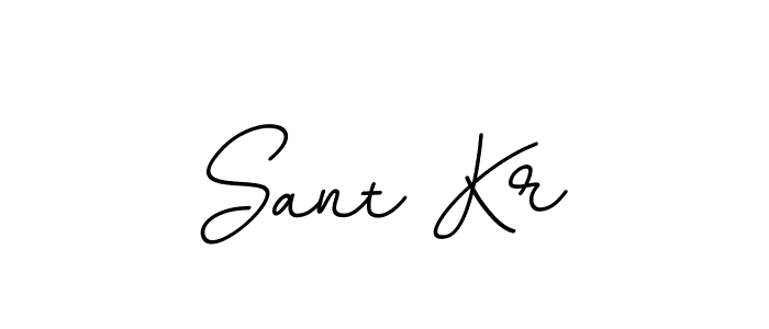 Use a signature maker to create a handwritten signature online. With this signature software, you can design (BallpointsItalic-DORy9) your own signature for name Sant Kr. Sant Kr signature style 11 images and pictures png