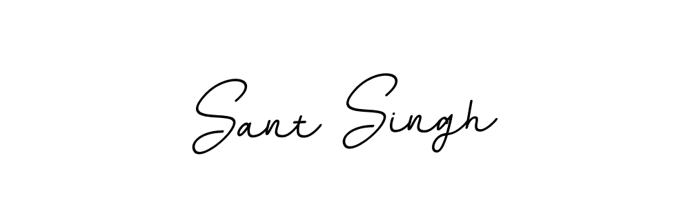 Use a signature maker to create a handwritten signature online. With this signature software, you can design (BallpointsItalic-DORy9) your own signature for name Sant Singh. Sant Singh signature style 11 images and pictures png