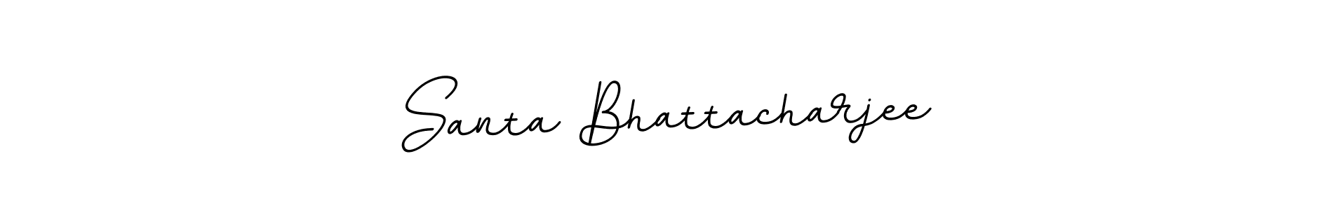 BallpointsItalic-DORy9 is a professional signature style that is perfect for those who want to add a touch of class to their signature. It is also a great choice for those who want to make their signature more unique. Get Santa Bhattacharjee name to fancy signature for free. Santa Bhattacharjee signature style 11 images and pictures png