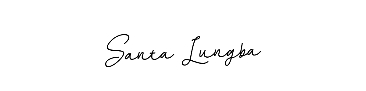 BallpointsItalic-DORy9 is a professional signature style that is perfect for those who want to add a touch of class to their signature. It is also a great choice for those who want to make their signature more unique. Get Santa Lungba name to fancy signature for free. Santa Lungba signature style 11 images and pictures png