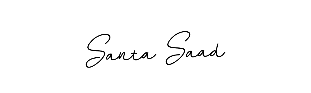 It looks lik you need a new signature style for name Santa Saad. Design unique handwritten (BallpointsItalic-DORy9) signature with our free signature maker in just a few clicks. Santa Saad signature style 11 images and pictures png