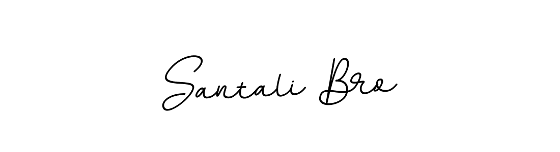 Make a beautiful signature design for name Santali Bro. With this signature (BallpointsItalic-DORy9) style, you can create a handwritten signature for free. Santali Bro signature style 11 images and pictures png