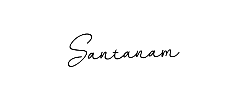 Make a beautiful signature design for name Santanam. With this signature (BallpointsItalic-DORy9) style, you can create a handwritten signature for free. Santanam signature style 11 images and pictures png