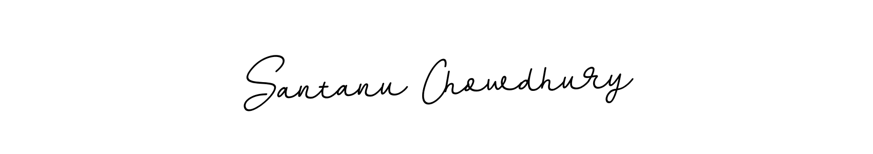 Make a beautiful signature design for name Santanu Chowdhury. With this signature (BallpointsItalic-DORy9) style, you can create a handwritten signature for free. Santanu Chowdhury signature style 11 images and pictures png