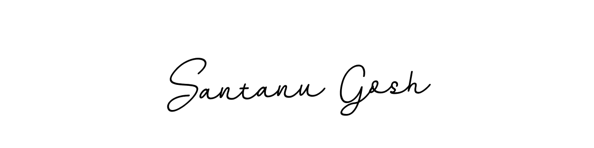 Santanu Gosh stylish signature style. Best Handwritten Sign (BallpointsItalic-DORy9) for my name. Handwritten Signature Collection Ideas for my name Santanu Gosh. Santanu Gosh signature style 11 images and pictures png
