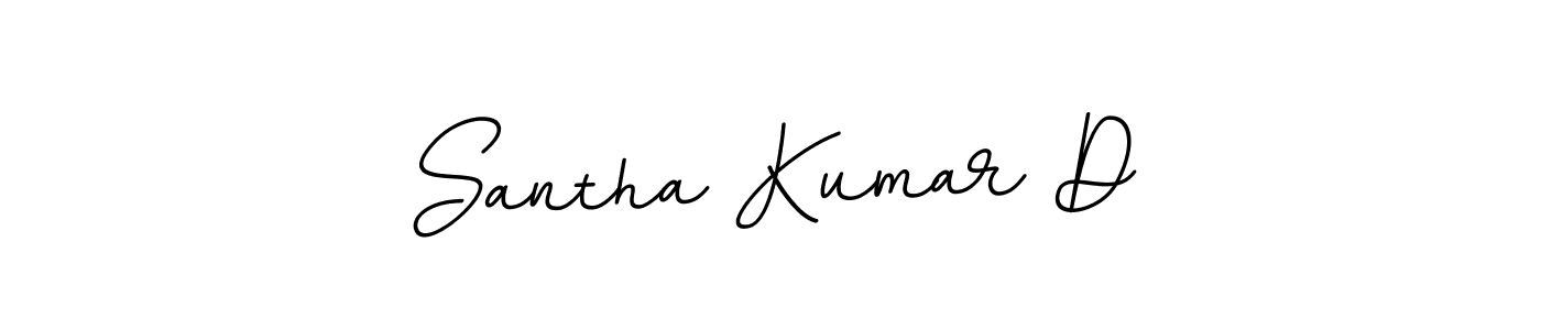 You should practise on your own different ways (BallpointsItalic-DORy9) to write your name (Santha Kumar D) in signature. don't let someone else do it for you. Santha Kumar D signature style 11 images and pictures png