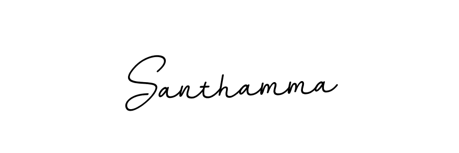 Make a beautiful signature design for name Santhamma. With this signature (BallpointsItalic-DORy9) style, you can create a handwritten signature for free. Santhamma signature style 11 images and pictures png