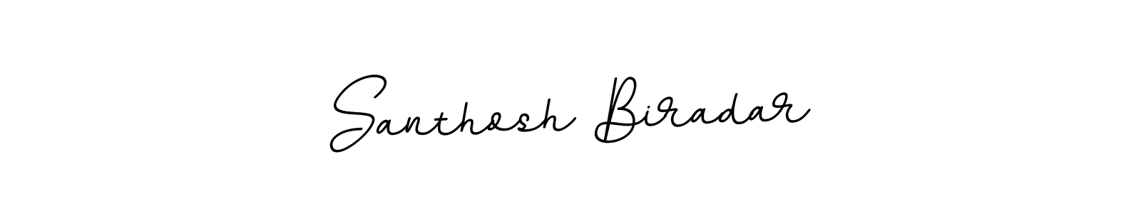 Make a beautiful signature design for name Santhosh Biradar. With this signature (BallpointsItalic-DORy9) style, you can create a handwritten signature for free. Santhosh Biradar signature style 11 images and pictures png