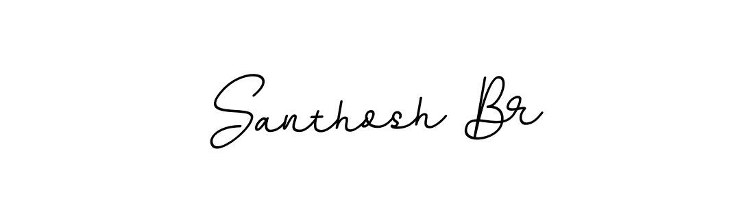 Santhosh Br stylish signature style. Best Handwritten Sign (BallpointsItalic-DORy9) for my name. Handwritten Signature Collection Ideas for my name Santhosh Br. Santhosh Br signature style 11 images and pictures png